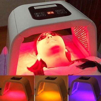 LED light therapy available as an add-on during facial treatments.