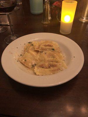 The lobster ravioli.