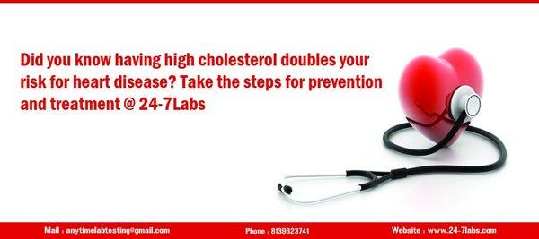 Cholesterol test.