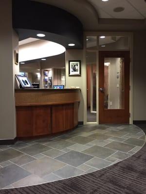 Welcoming lobby and front desk area