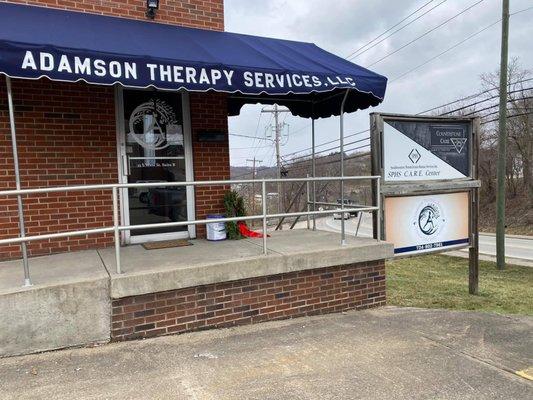 The hidden spa is located inside the adamson therapy services building