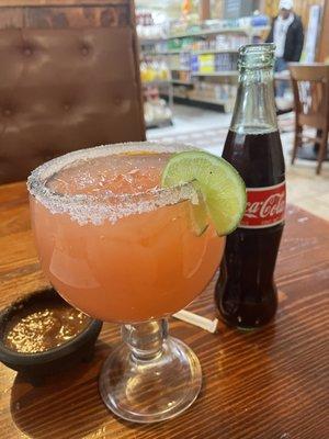 Guava Margarita and a coke