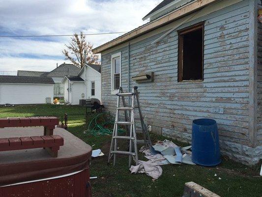 Patio door install