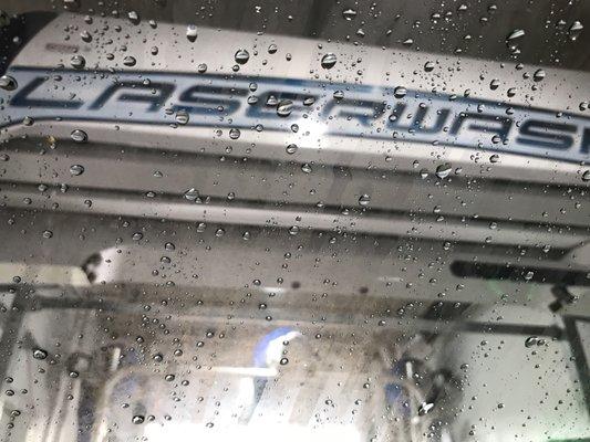 The "LaserWash" robotic car washer.