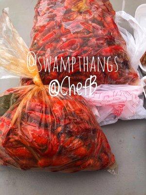 Crawfish!!! Yummmmmmmm!!!! 8 pounds and I wanted more!  @SwampThangs @CajunChefB