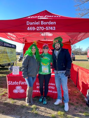 St Patrick's Day with Daniel Borden State Farm