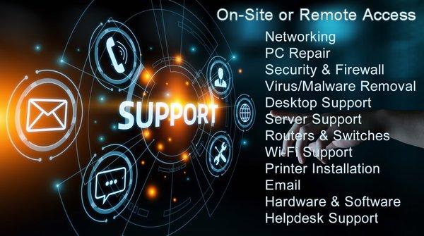 On-Site & Remote Access IT Support