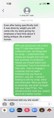 Actual text from the owner