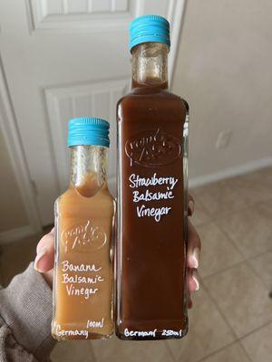 Banana and strawberry balsamic vinegar