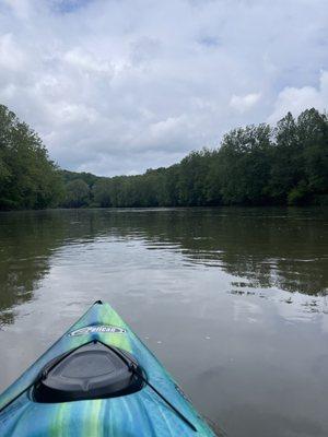 Relaxing on the river.