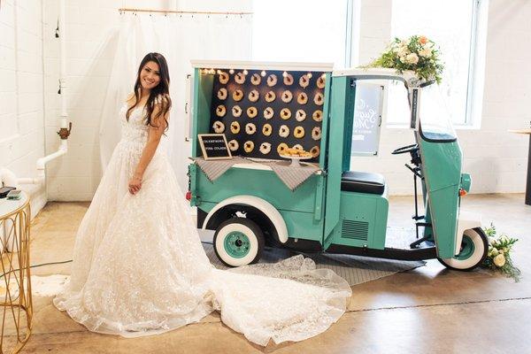 2-tap truck with donut wall. CLAY venue, Something New Boutique, Tina Joiner Photography