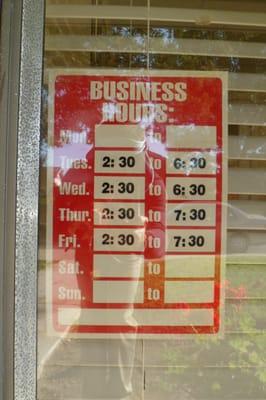 Store Hours