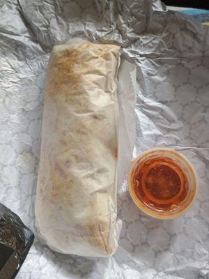 HUGE breakfast burrito.