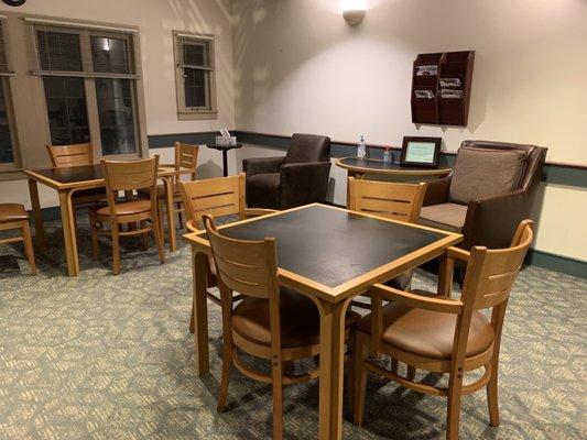 Dining area on each floor