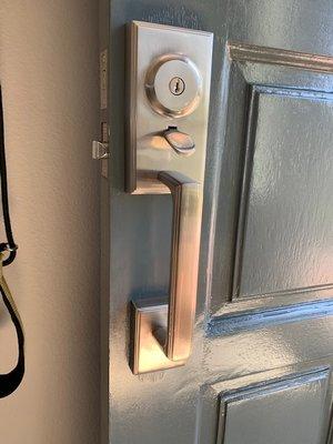 New modern door handle set