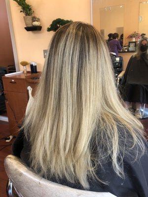 After  Full balayage