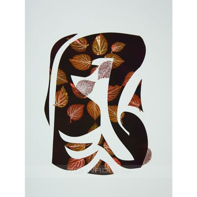 "Belladonna" : Monotype Print with Embossments : http://www.tornadi.com/2014/07/belladonna-anim-series.html