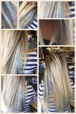 Blonds with a hint of grey/silver Hilites