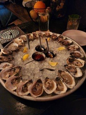 24 oysters during their $1.25 oyster happy hour