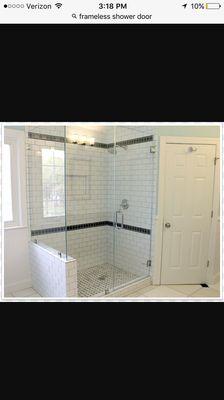 3/8" frame less shower door