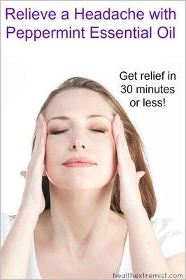 Migraine relief with essential oils.