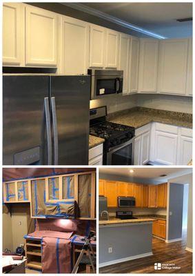 Kitchen cabinet transformation!