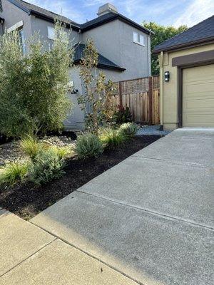 This is on the left hand side of the garage.  Very elegant.