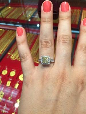 The setting is perfect for my heirloom diamond!