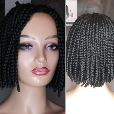 Braided wig. 100% human hair.