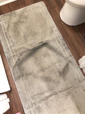 A bathroom mat