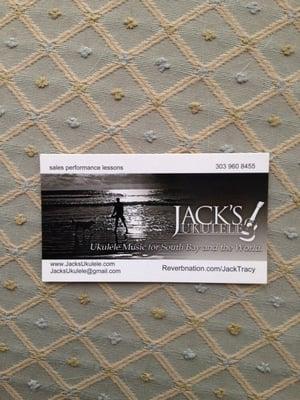 Jack's business card