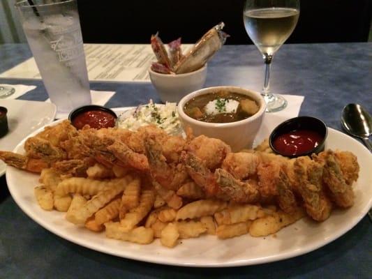 The Beach Party with fried shrimp