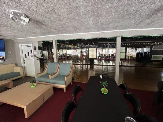 Inside clubhouse