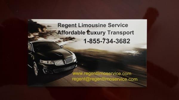 Regent Business Card