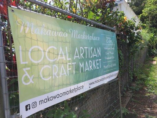 Entrance of the Makawao Marketplace