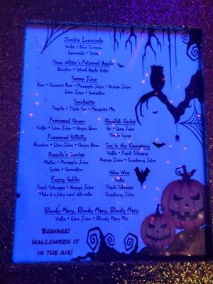 Halloween Party Menu