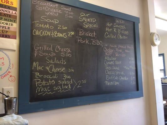 A list of their specials