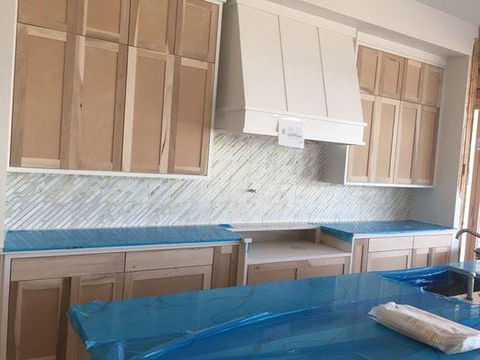 New construction backsplash