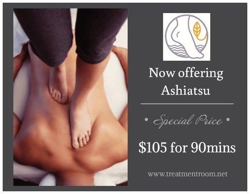 Now Offering Ashiatsu!