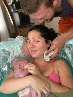 The ecstasy and the agony of motherhood  home water birth!