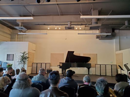 Audience waiting for a concert to begin