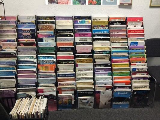 Lots of music books for sale