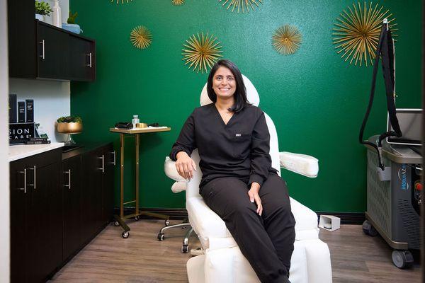 Dipna Patel, owner and founder of Aura Skin & Laser