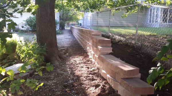 Nice block retaining wall!