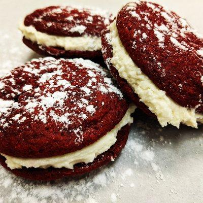 Red velvet sandwich cookies