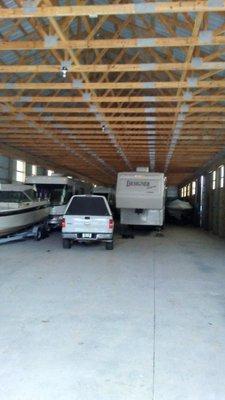 Inside boat and rv storage