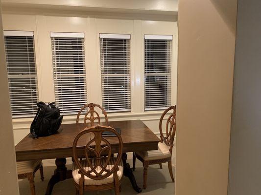 Dining area/workspace on the porch