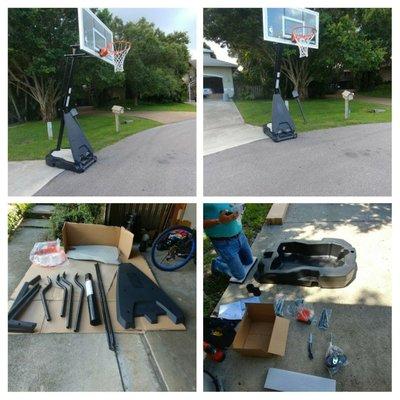 Basketball hoop assembly