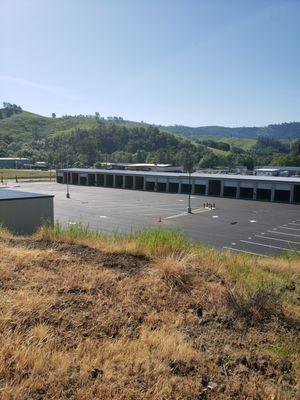 We have 135 parking spaces.  Our storage units are mostly larger units with high doors meant for storing RV's.