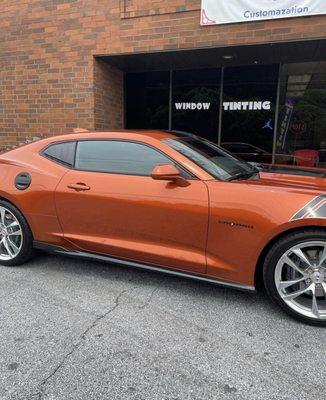 2022 Chevy Camaro SS with Limo tint. Sun protection and Privacy